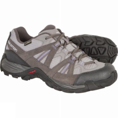 Salomon Womens Escambia GTX Shoe Pewter/Autobahn/Petunia Blue